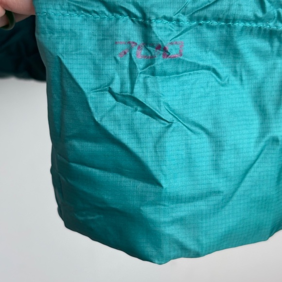 VTG North Face Tonnerro Down Puffer Jacket M/L Hood Fanfare Green Teal Packable - Picture 4 of 14
